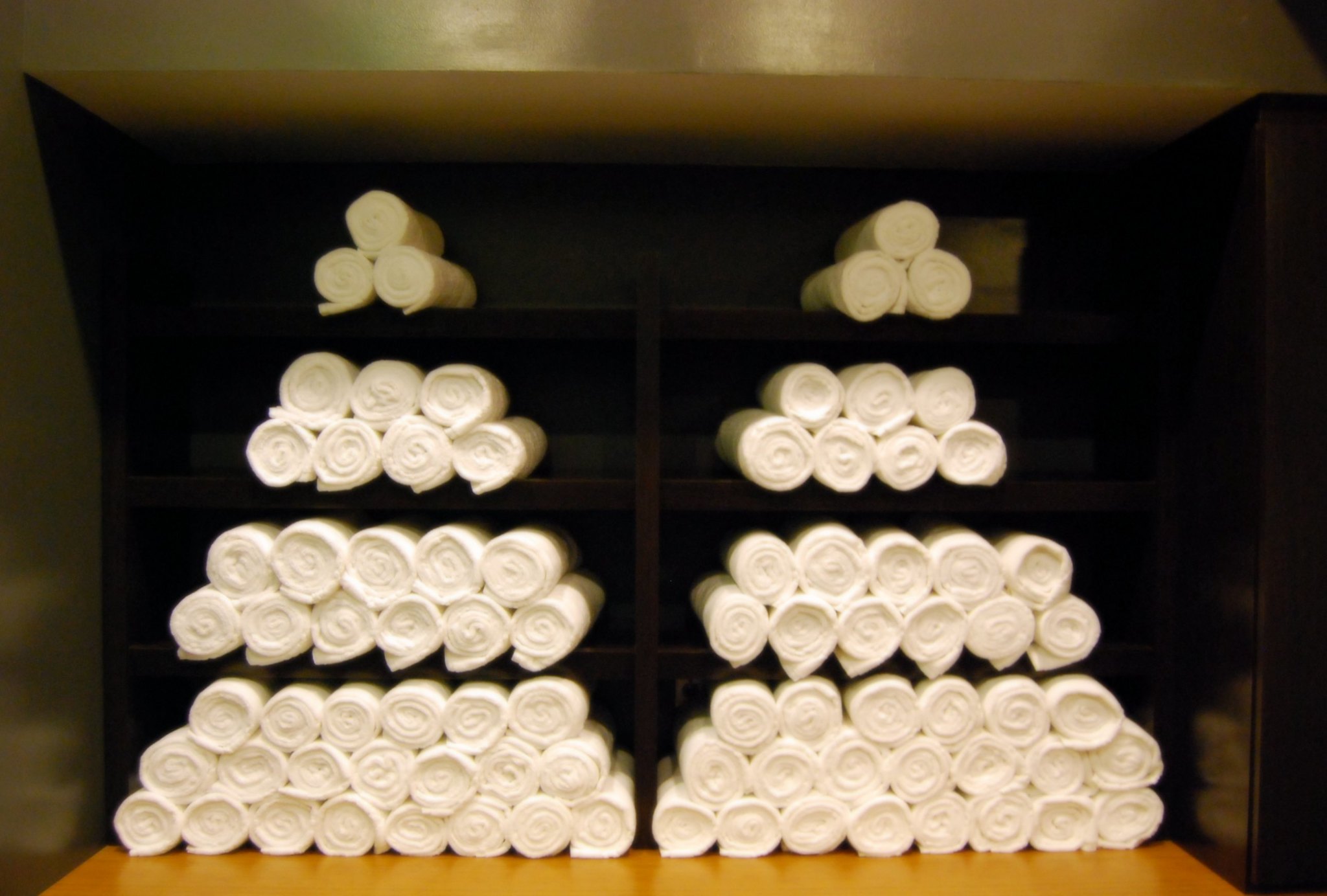 Stacks of towels