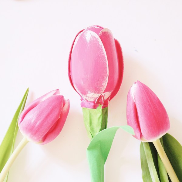 tulip made from spoons