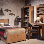 chambre d'enfant dans un style rétro