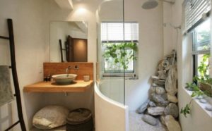 bagno in stile ecologico