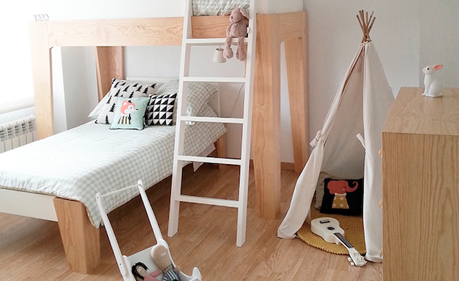 chambre d'enfant dans un style minimaliste