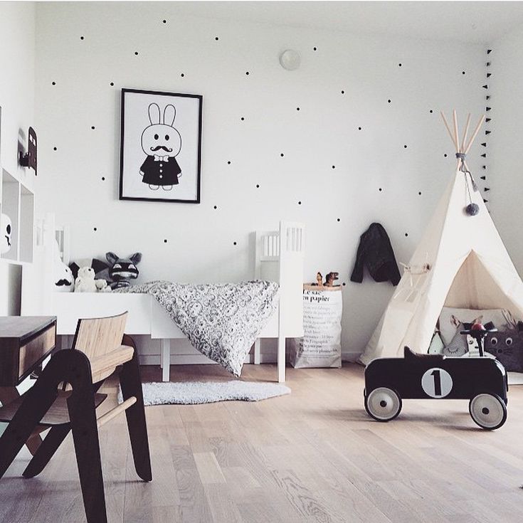 kinderkamer in Scandinavische stijl