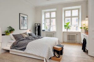 Camera da letto in stile scandinavo