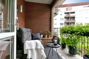 Balcone in stile scandinavo