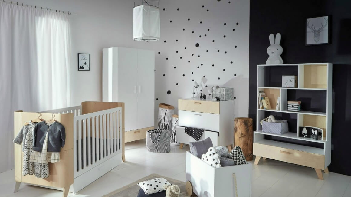 habitació infantil d'estil minimalista