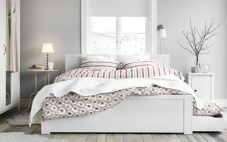 Camera da letto in stile scandinavo