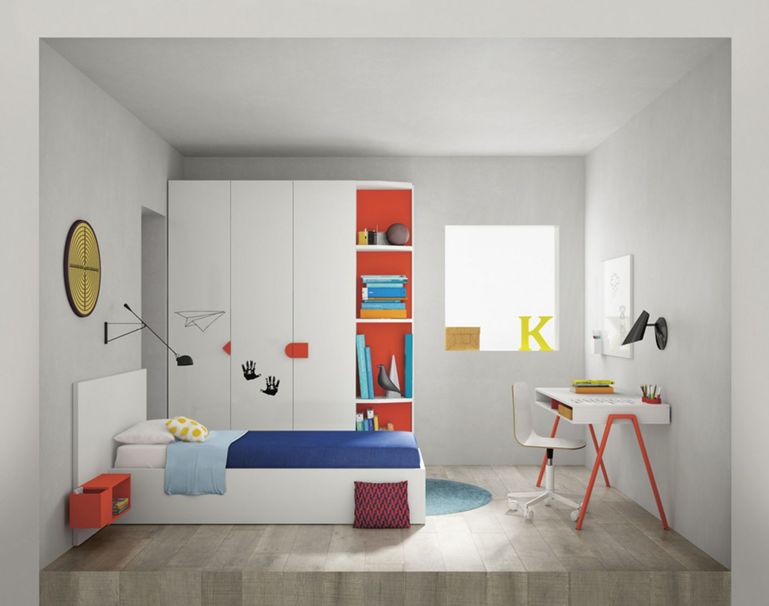 habitació infantil d'estil minimalista