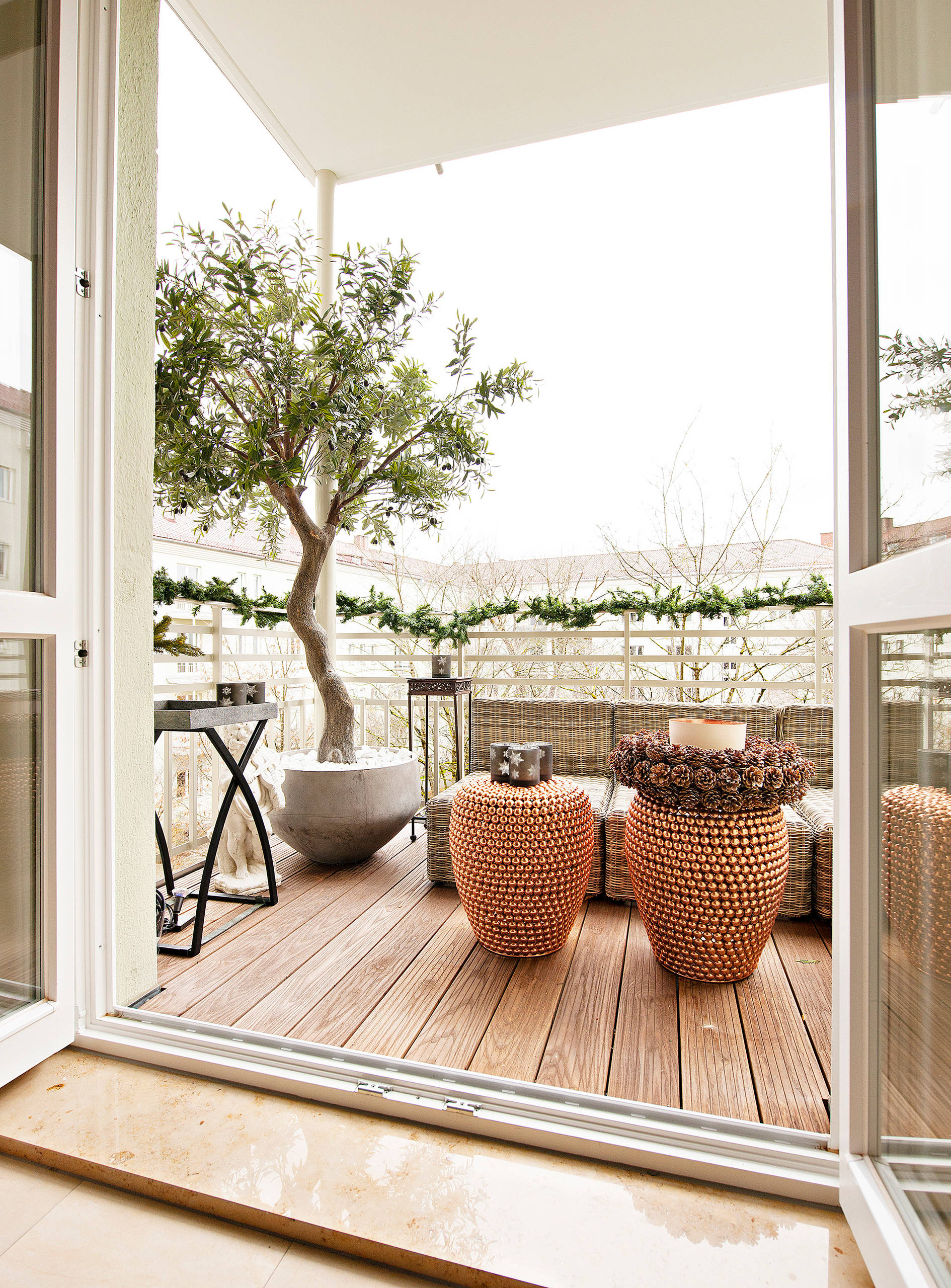 Scandinavian style balcony