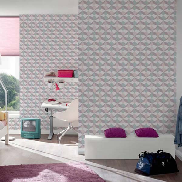 Scandinavian style wallpaper for the hallway