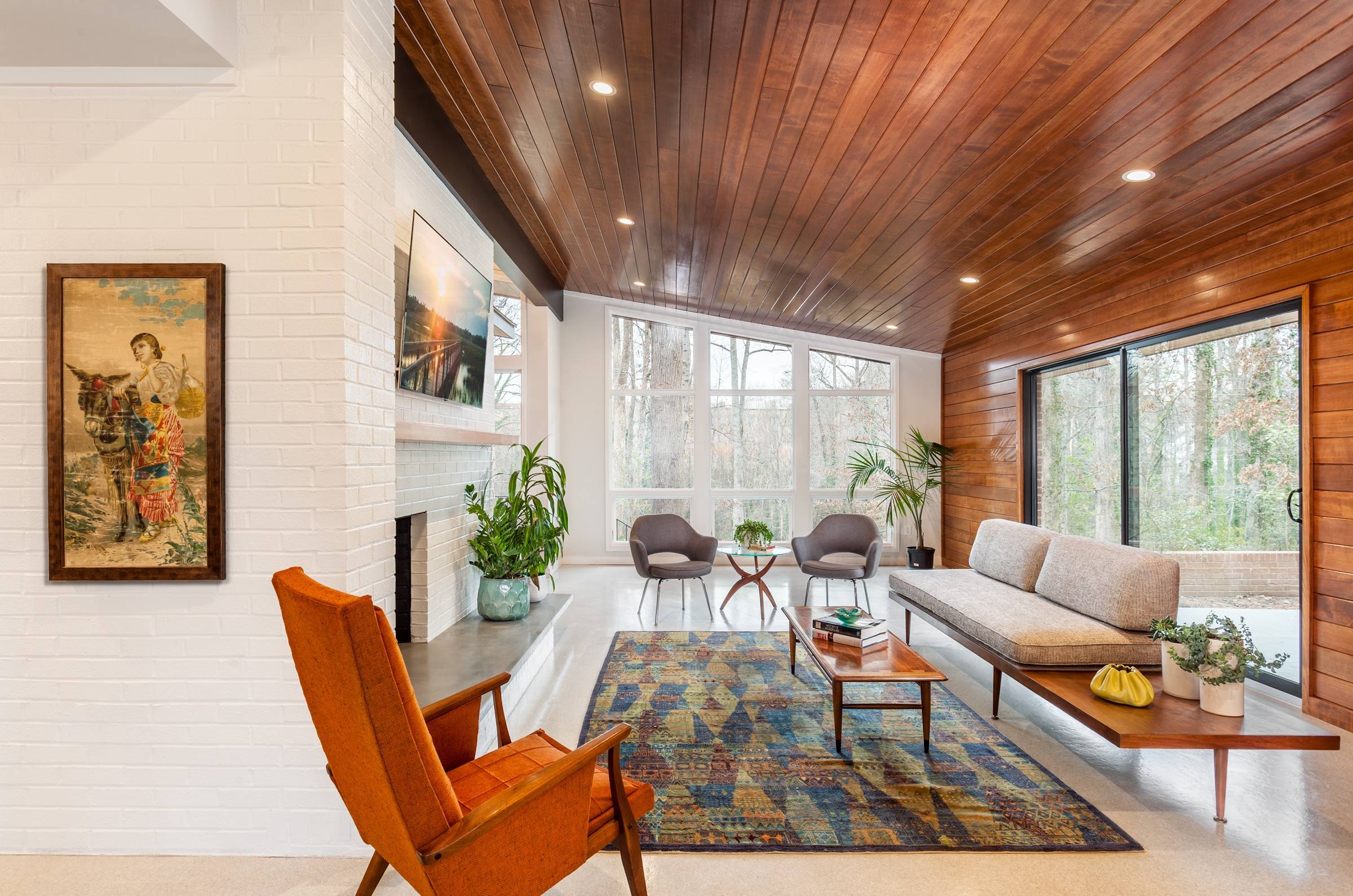 natural wood ceiling