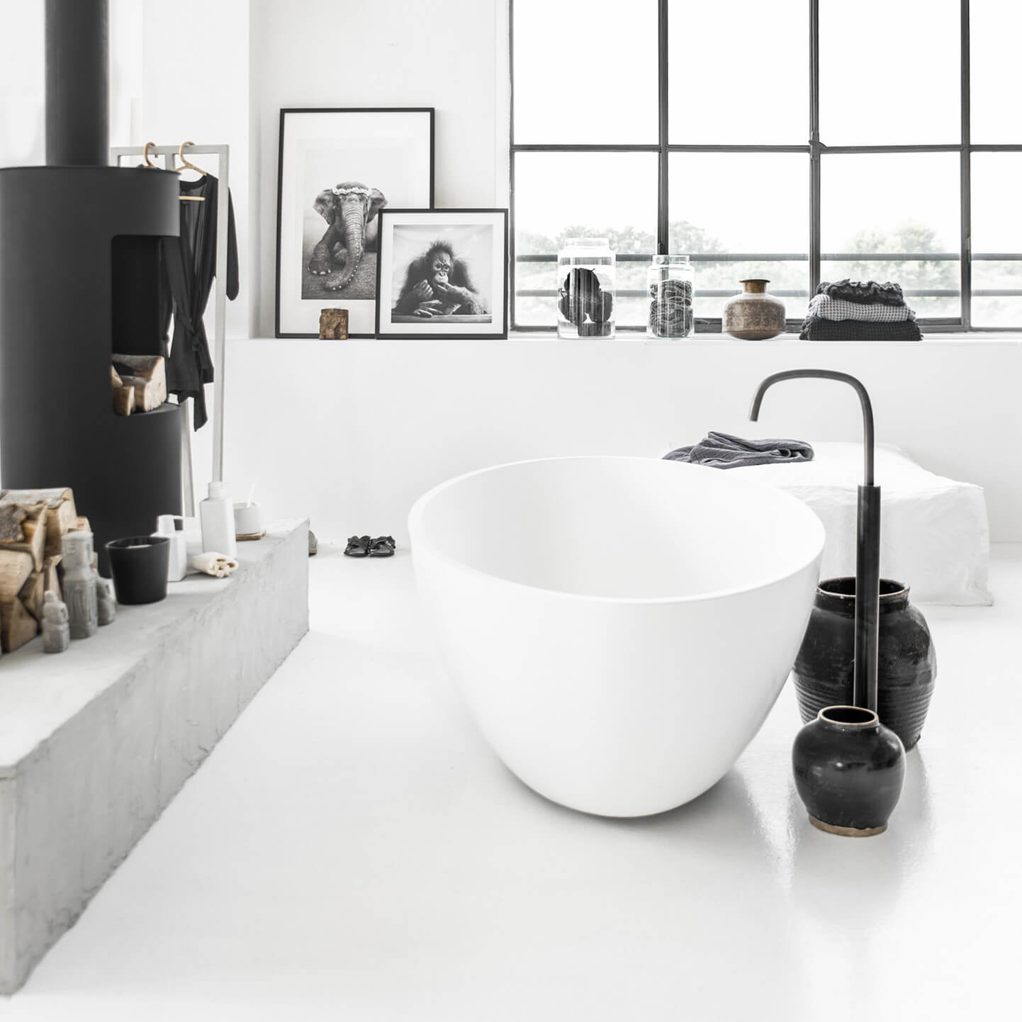 bagno in stile scandinavo