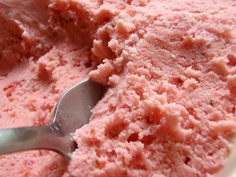 Pink ice cream