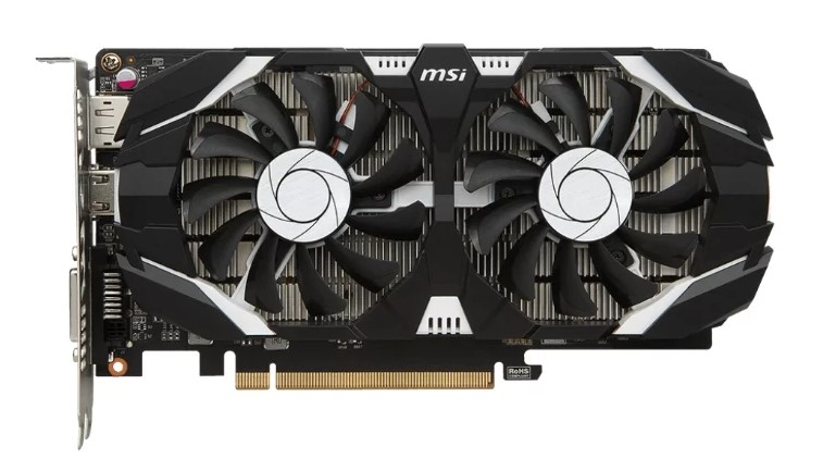 بطاقة الفيديو MSI GeForce GTX 1050 Ti 1341 ميجا هرتز PCI-E 3.0 4096 ميجابايت 7008 ميجا هرتز 128 بت DVI DisplayPort HDMI HDCP OC مراوح مزدوجة