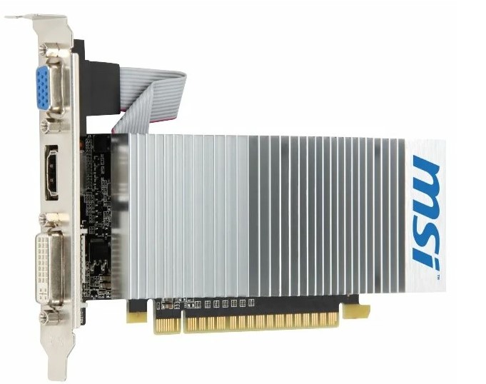 Targeta de vídeo MSI GeForce 210 589Mhz PCI-E 2.0 512Mb 1000Mhz 64 bit DVI HDMI HDCP TurboCache