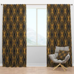 art deco curtains