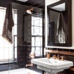 Bathroom design in art deco style with photo