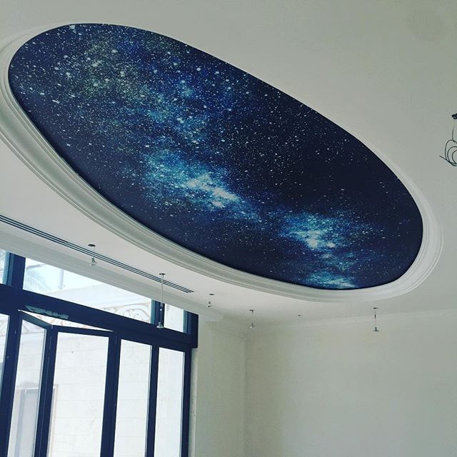 stretch ceiling with print