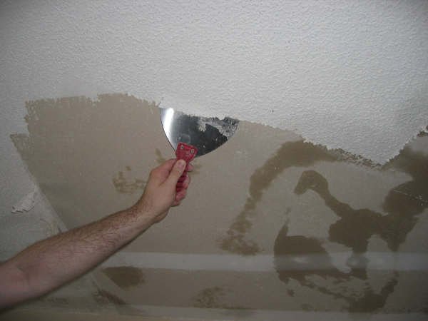 removing whitewash from the ceiling