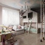 Kinderzimmer im Art-Deco-Stil