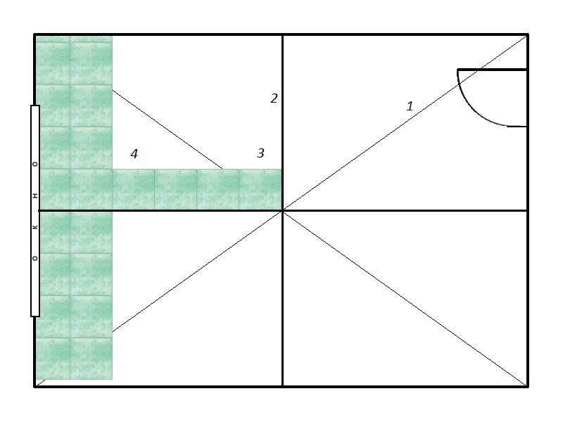 علامات لبلاط السقف.