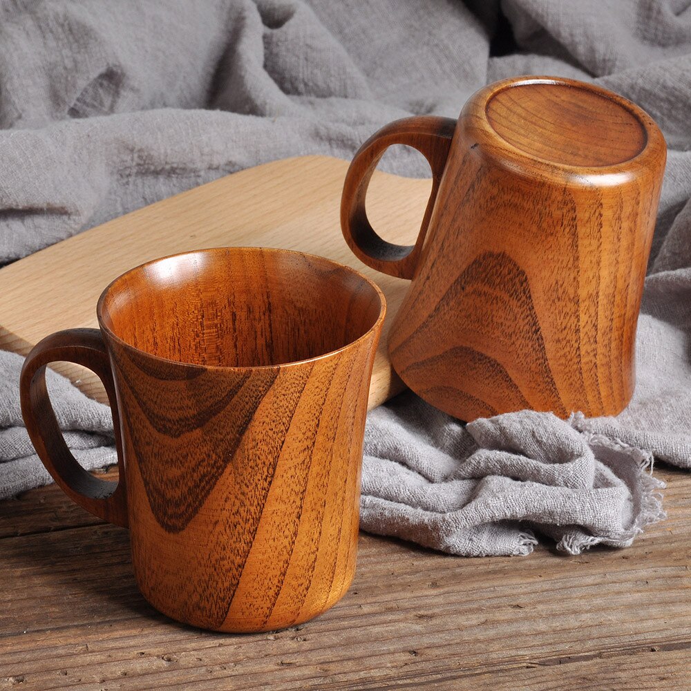 wooden mug