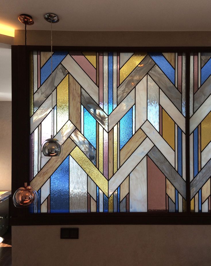 stained glass partition geometry