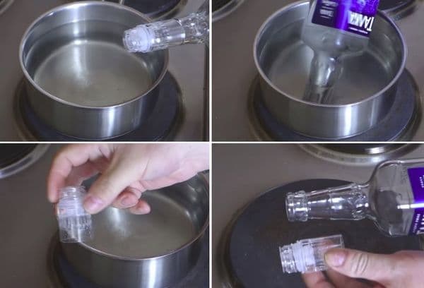 how to remove a dispenser from a bottle