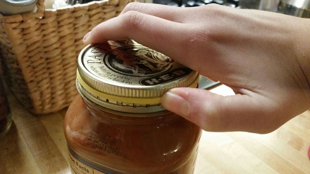 A rubber band to open a jar