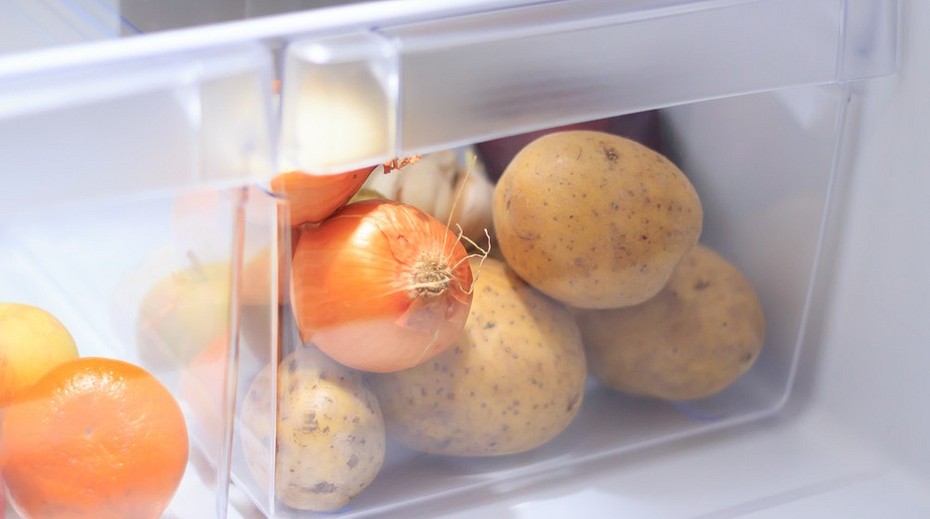 Storing potatoes in the refrigerator