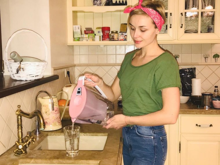 La cocina de Polina Gagarina.