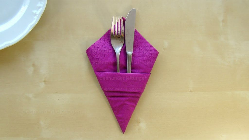 napkin fork envelope