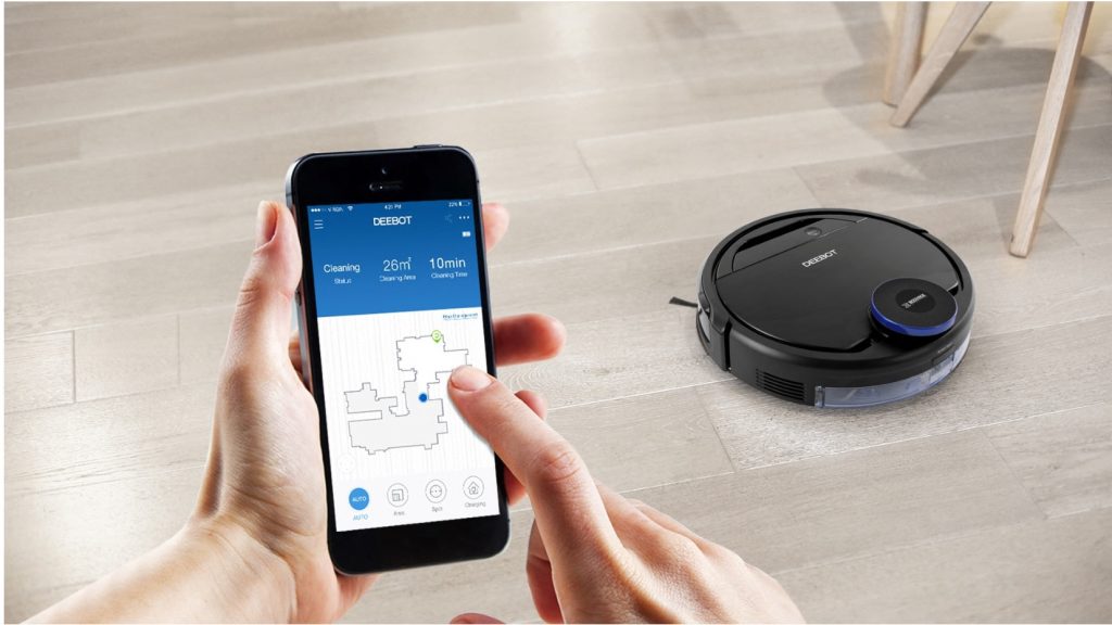 kontrolin ang isang robot vacuum cleaner mula sa isang smartphone