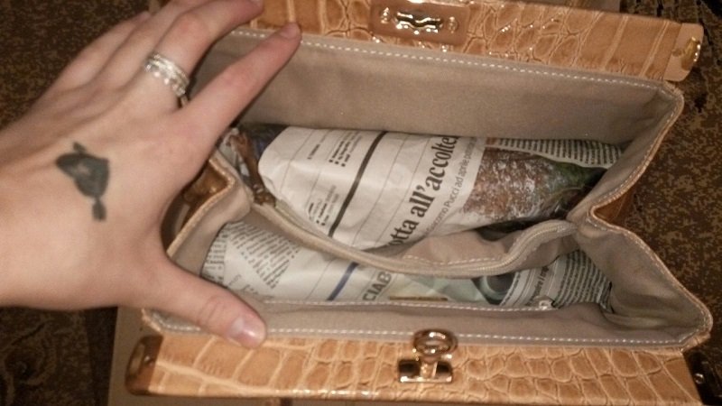 Using newspapers as filling for bags and shoes