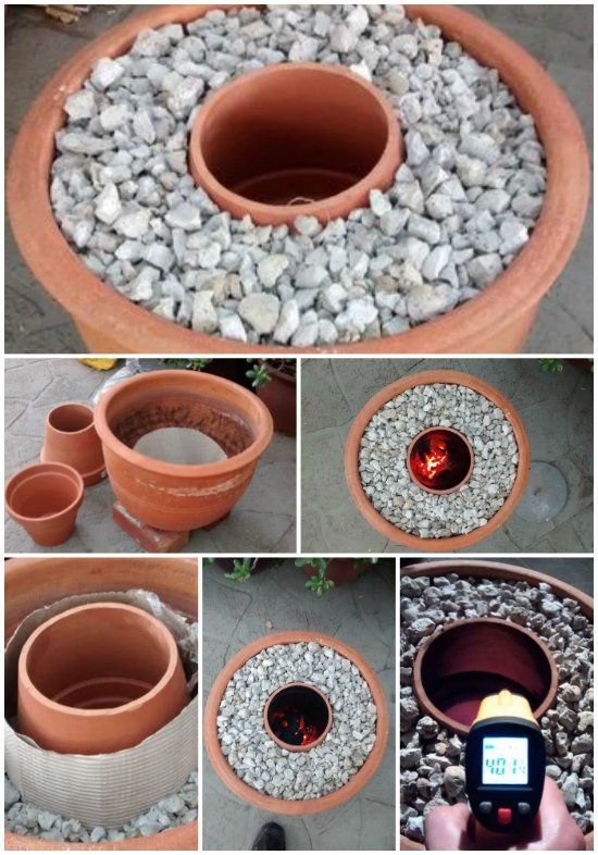 Tandoor en pots.