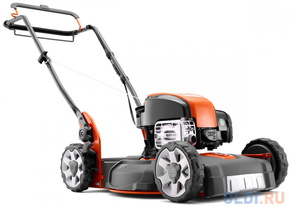 self-propelled petrol lawn mower