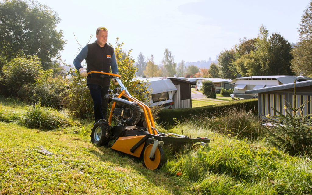 gressklippere for ujevne områder