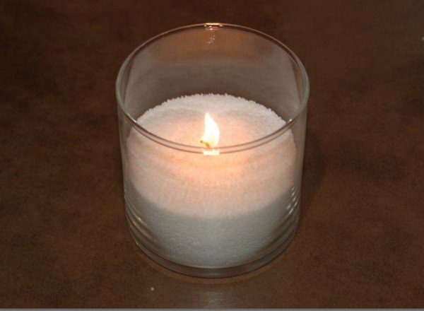 New candle from cinders