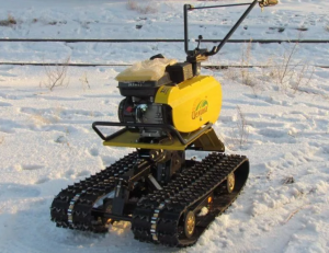 Motoblock en pistes d'eruga.