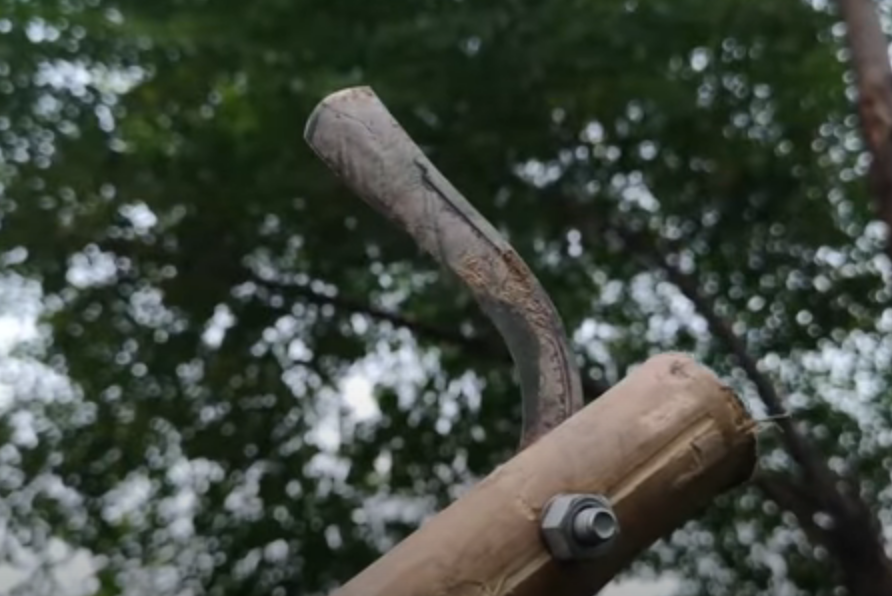 Homemade pruning shears.