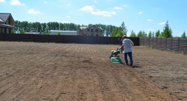 how to level a plot with a walk-behind tractor