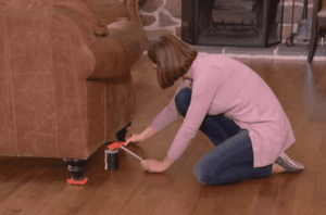 Rearranging furniture by fragile girls