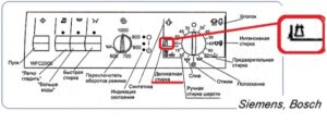 Pictogram voor delicaat wassen - Bosch