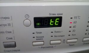 LE error in LG washing machine