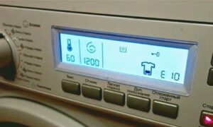 E10-fout in Electrolu-wasmachine