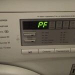 PF-fout in LG-wasmachine