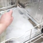 Foam coming out of the dishwasher