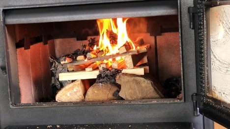 Specifik värme vid förbränning av ved