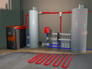 Chaudière à gaz dans un permis d'immeuble