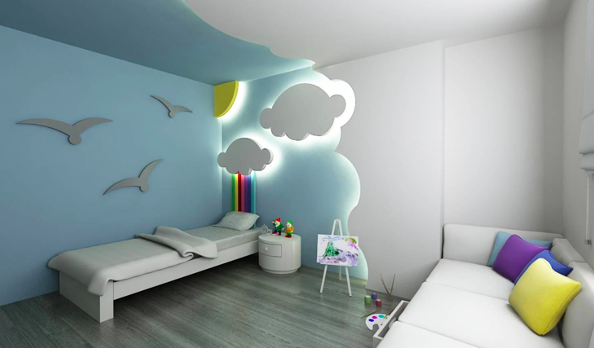 Decorare il soffitto della stanza dei bambini