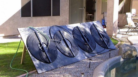 Chauffage de piscine avec capteurs solaires